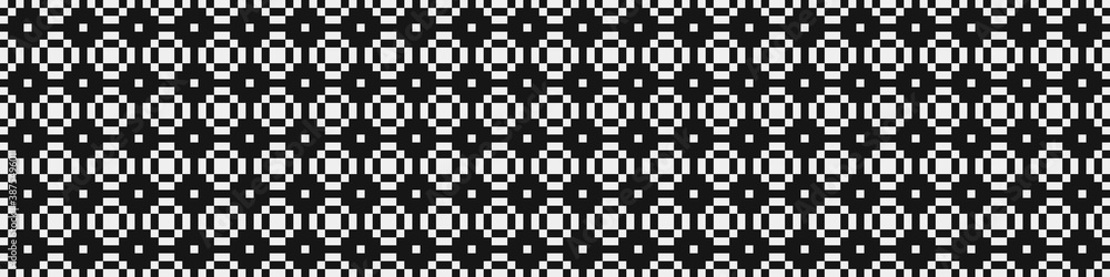 Fototapeta premium Abstract Cross Pattern Dots Logo generative computational art illustration