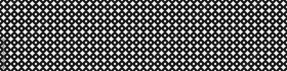 Fototapeta premium Abstract Cross Pattern Dots Logo generative computational art illustration