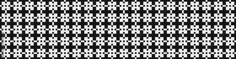 Fototapeta premium Abstract Cross Pattern Dots Logo generative computational art illustration