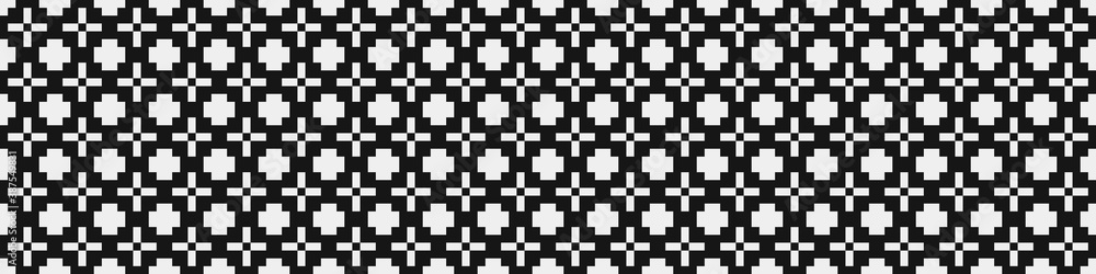 Fototapeta premium Abstract Cross Pattern Dots Logo generative computational art illustration