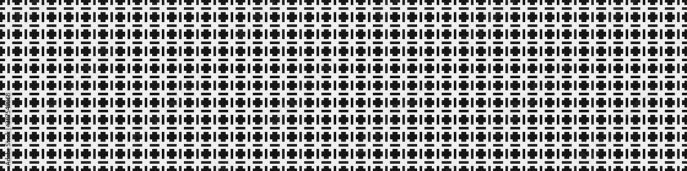 Fototapeta premium Abstract Cross Pattern Dots Logo generative computational art illustration