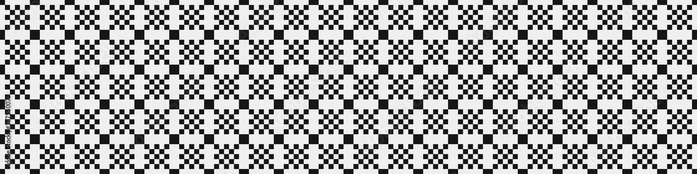 Fototapeta premium Abstract Cross Pattern Dots Logo generative computational art illustration