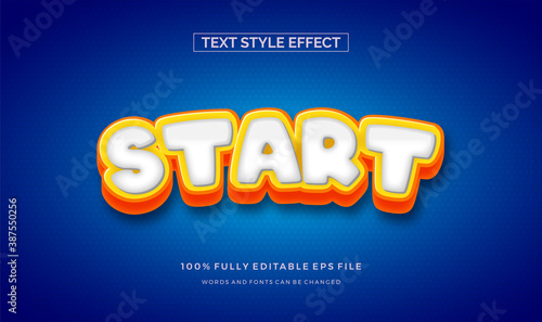 Modern editable text style effect illustrator. vector design template.