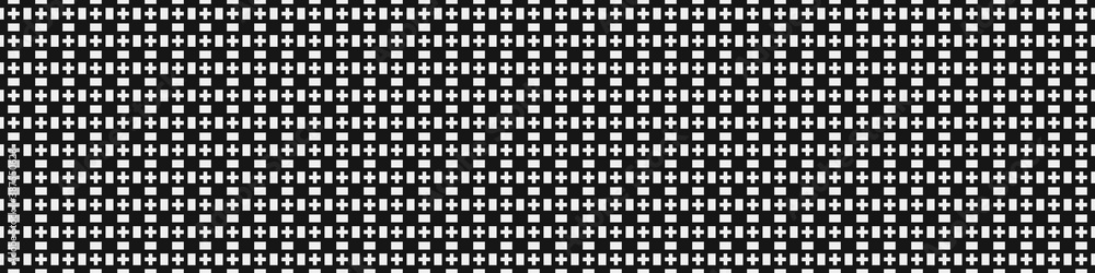 Fototapeta premium Abstract Cross Pattern Dots Logo generative computational art illustration