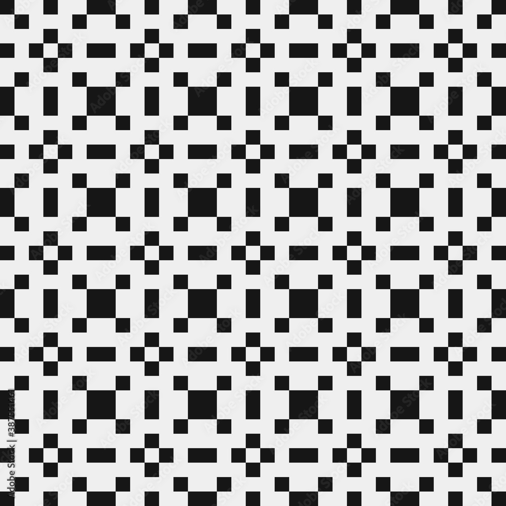 Fototapeta premium Abstract Cross Pattern Dots Logo generative computational art illustration