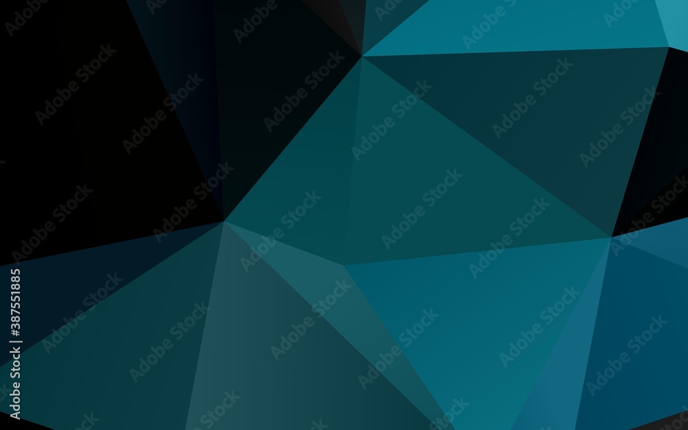 Light BLUE vector polygon abstract layout. Light BLUE vector polygon abstract layout.