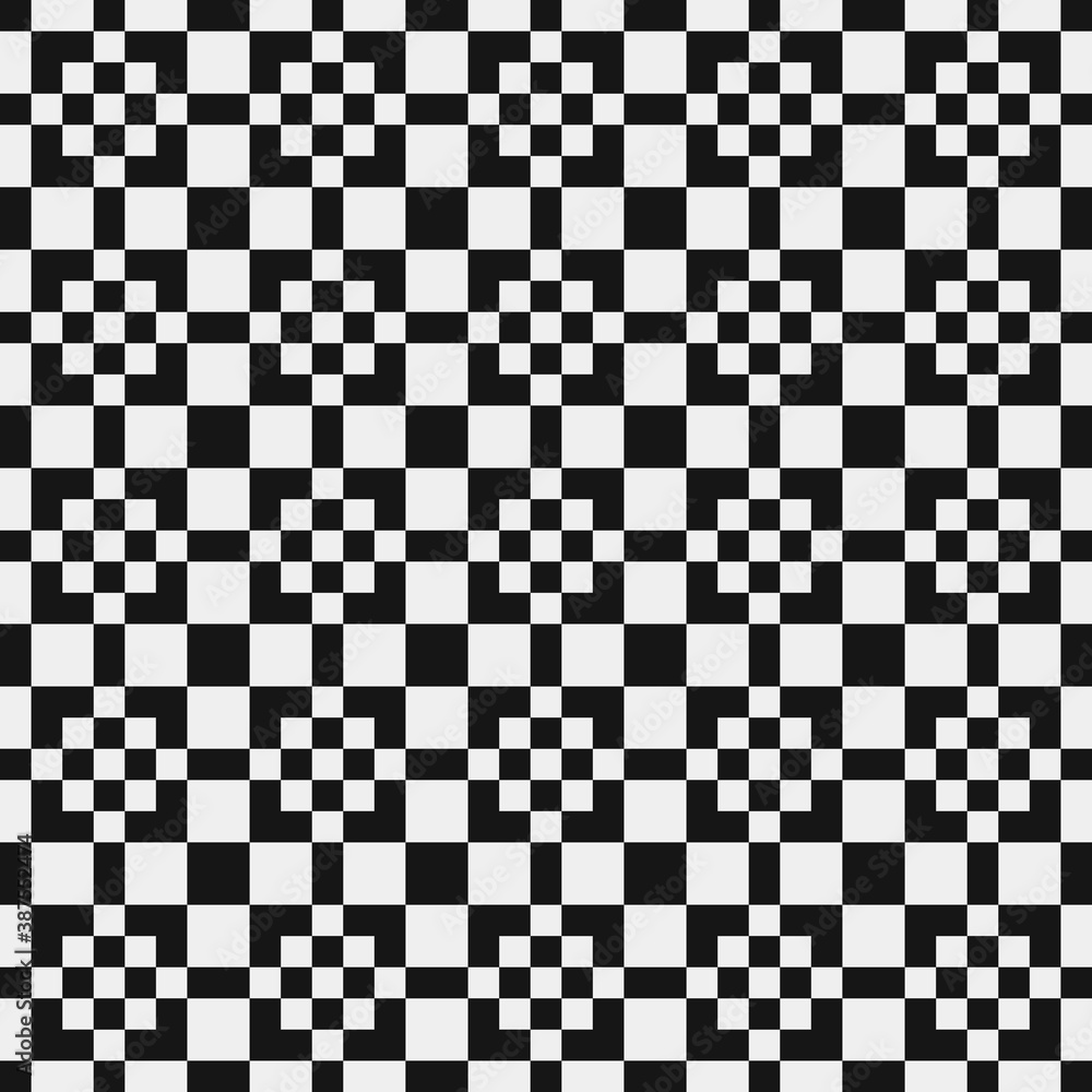 Fototapeta premium Abstract Cross Pattern Dots Logo generative computational art illustration