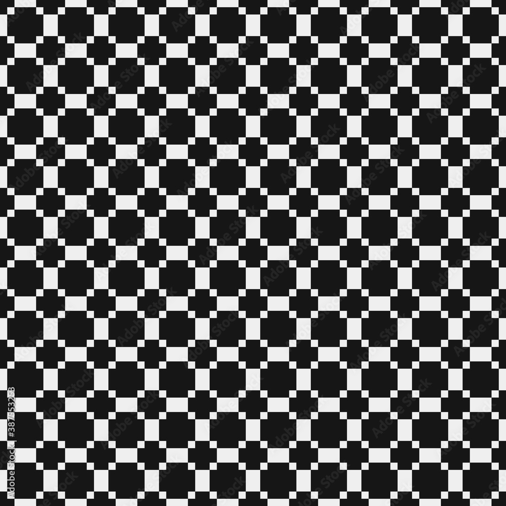 Fototapeta premium Abstract Cross Pattern Dots Logo generative computational art illustration