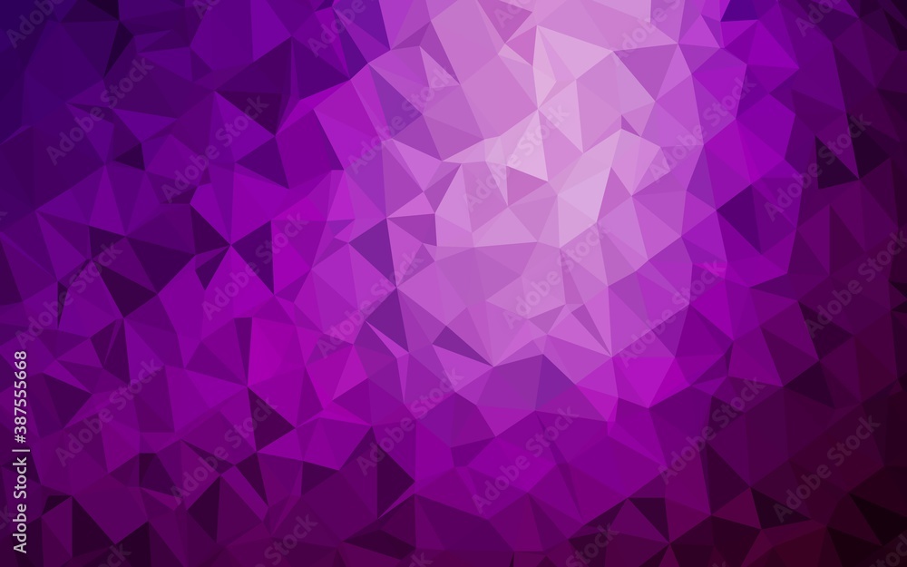 Dark Purple vector polygonal template. Dark Purple vector polygonal template.