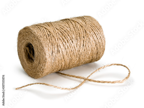 Close-up of hank of jute twine