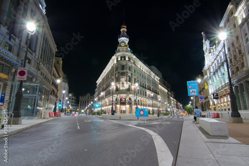 Madrid at night photo