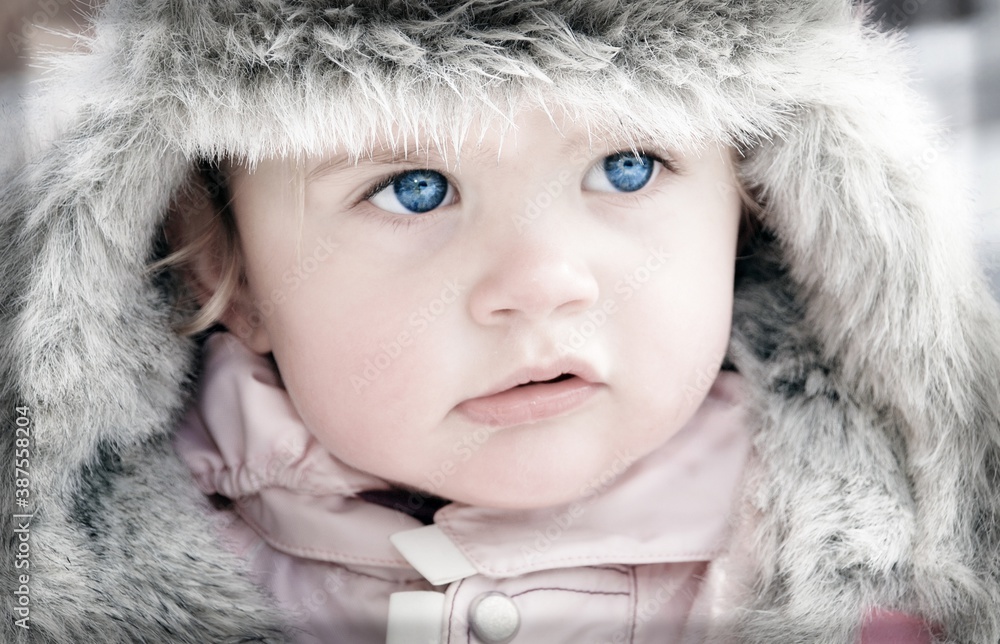 Portrait of a child with sea eyes. Portrait of a child with sea eyes.