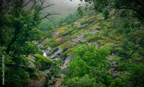 "Los pilones" in the Jerte valley, Spain