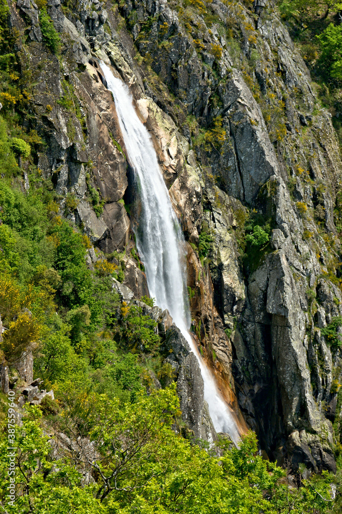 Misarela waterfall in Arouca, Portugal