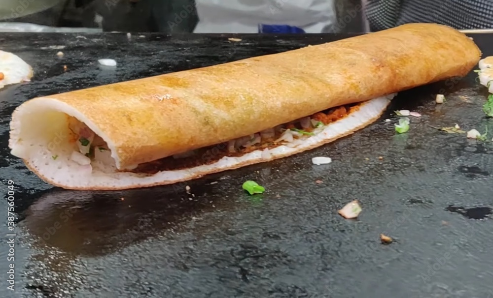 Mysore Masala Dosa, Bangalore Street Food, Masala Dosa Indian Street