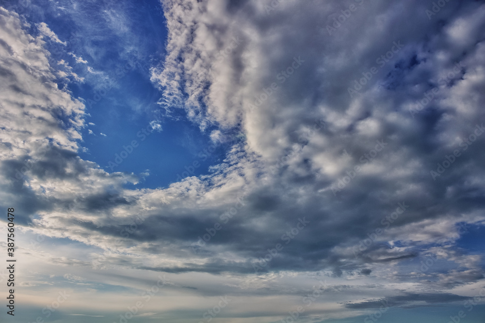 Blue sky with clouds
