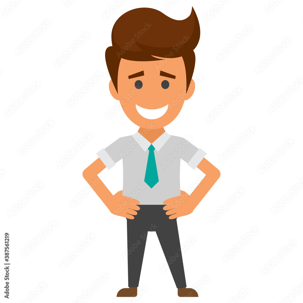 Joyful happy businessman expressing his emotions
Joyful happy businessman expressing his emotions