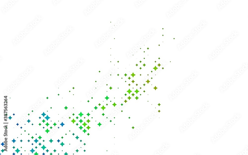 Light Blue, Yellow vector pattern with christmas stars. Light Blue, Yellow vector pattern with christmas stars.