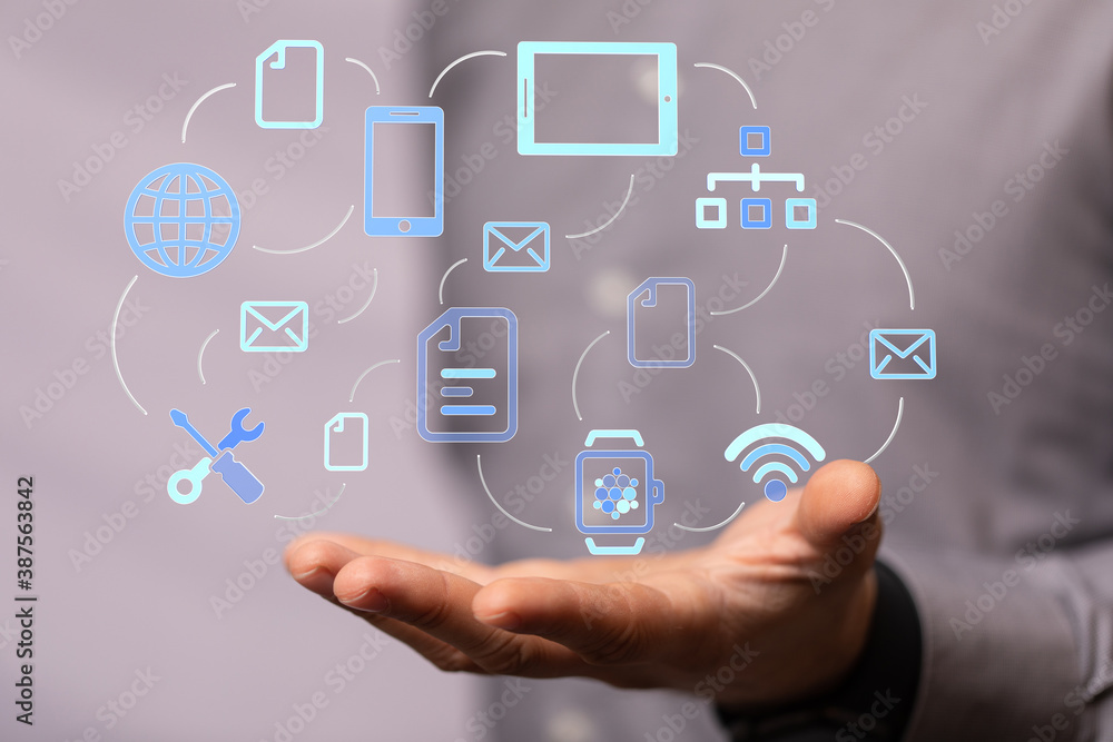 Cloud storage and Computing concept. Cloud storage and Computing concept.