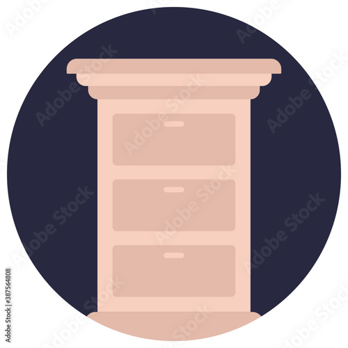 
Wooden chest of drawers for living room or bedroom
