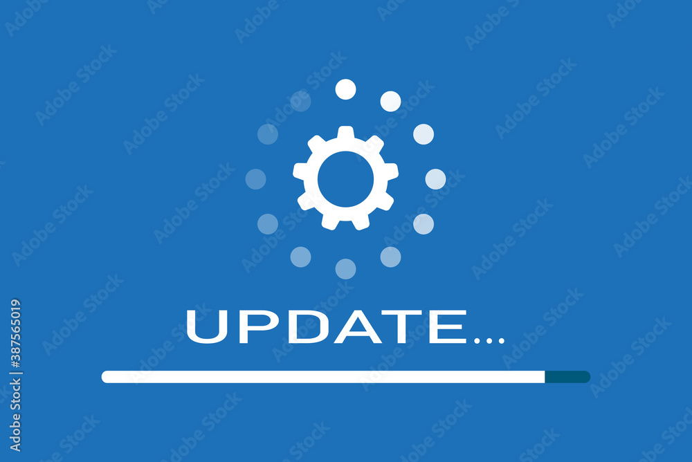 System software update, loading process. System software update, loading process.
