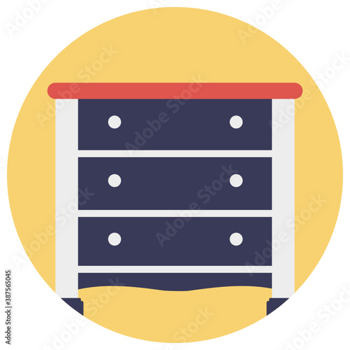 
Wooden chest of drawers for living room or bedroom
