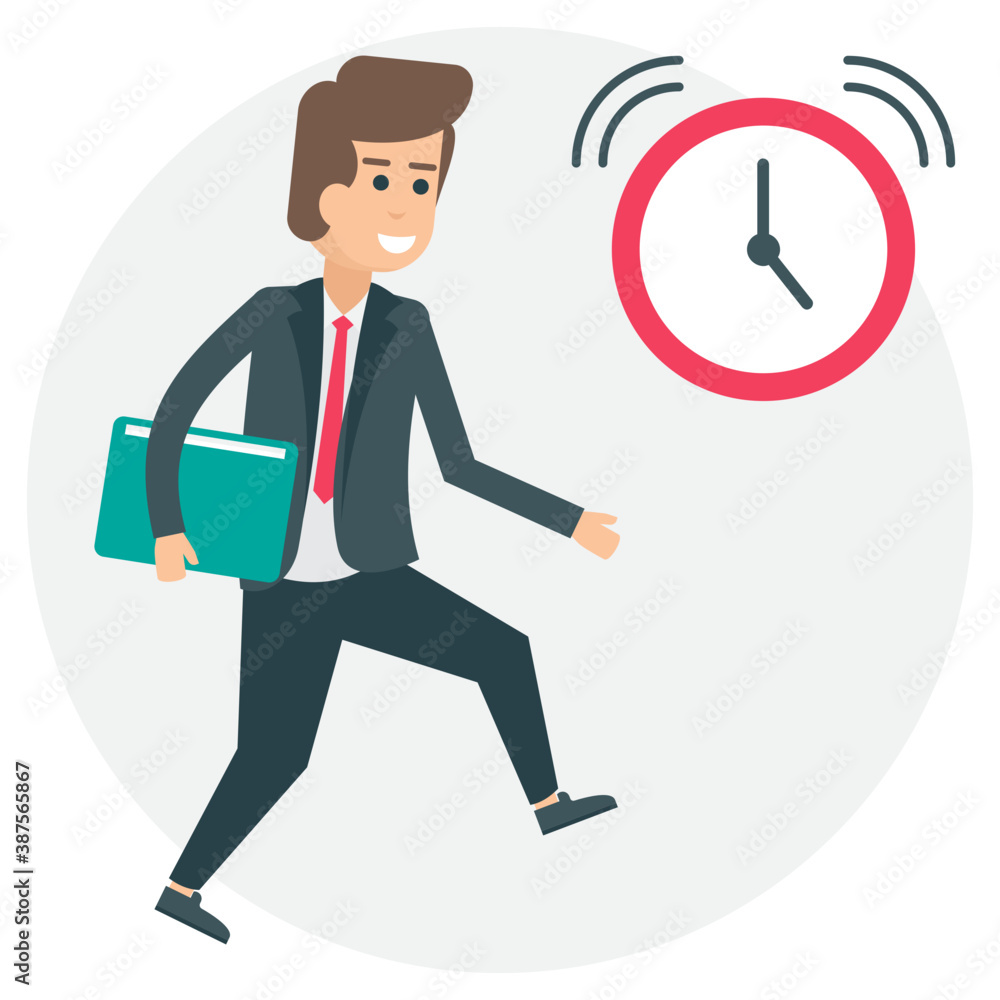 businessman avatar running after clock, he is in a big hurry or getting late from office or job
businessman avatar running after clock, he is in a big hurry or getting late from office or job