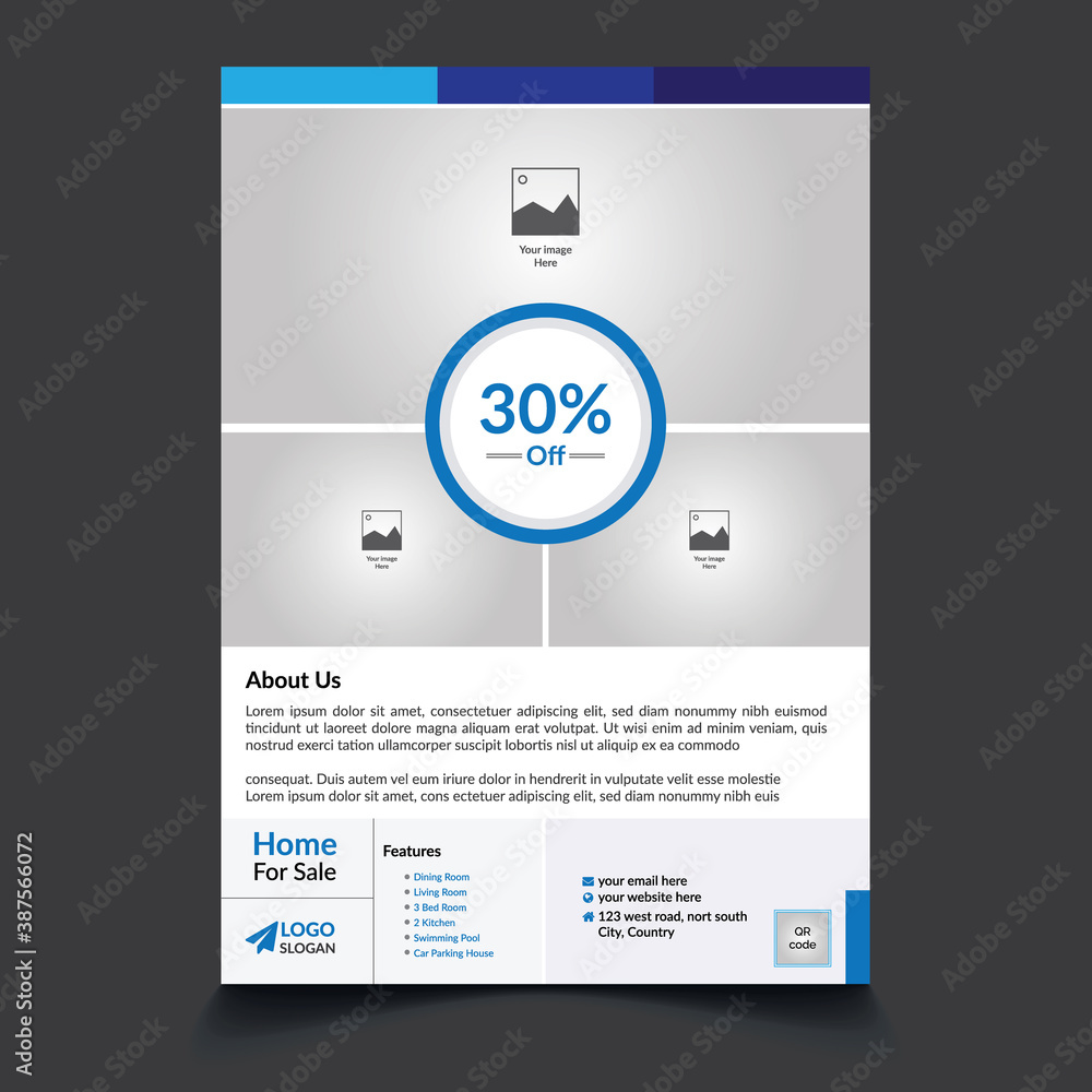 Business Flyer design template eps vector and editable template
