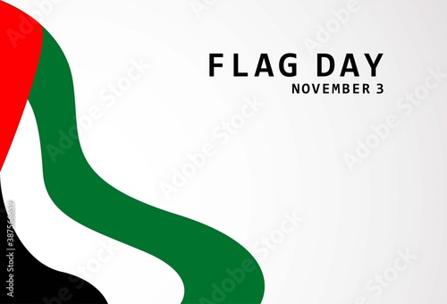 United Arab Emirates Flag Day Banner Template