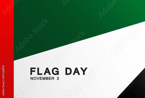 United Arab Emirates Flag Day Banner Template