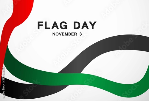 United Arab Emirates Flag Day Banner Template