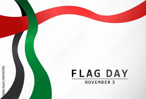United Arab Emirates Flag Day Banner Template