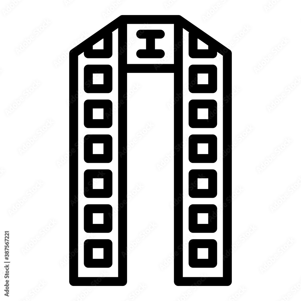 Led strip diode icon. Outline led strip diode vector icon for web design isolated on white background Led strip diode icon. Outline led strip diode vector icon for web design isolated on white background