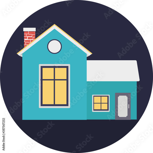 
A family house, residential building
