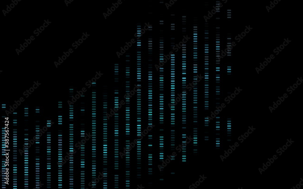 Obraz premium Dark BLUE vector texture with colored lines.