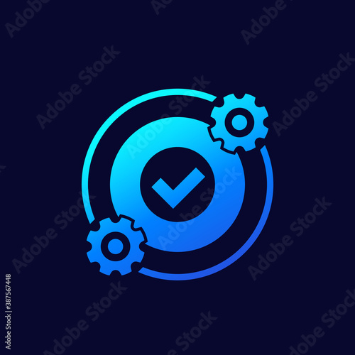 optimization, optimize icon with gears