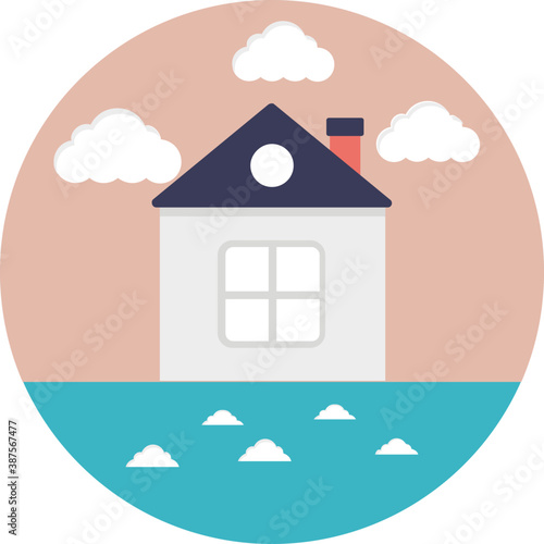 
A family house, residential building
