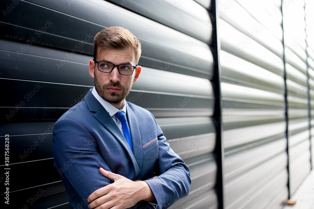 Portrait of a businessman with eyeglasses Portrait of a businessman with eyeglasses