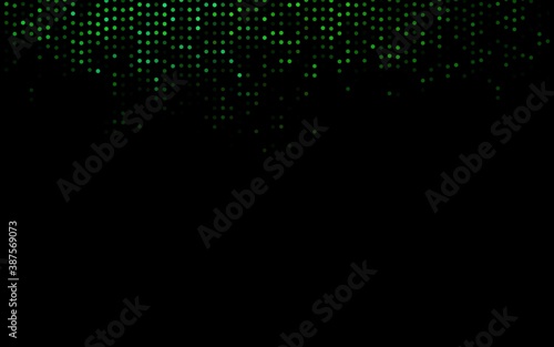 Dark Green, Red vector pattern with spheres.
