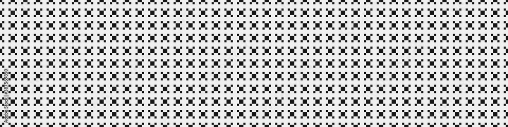 Fototapeta premium Abstract Cross Pattern Dots Logo generative computational art illustration