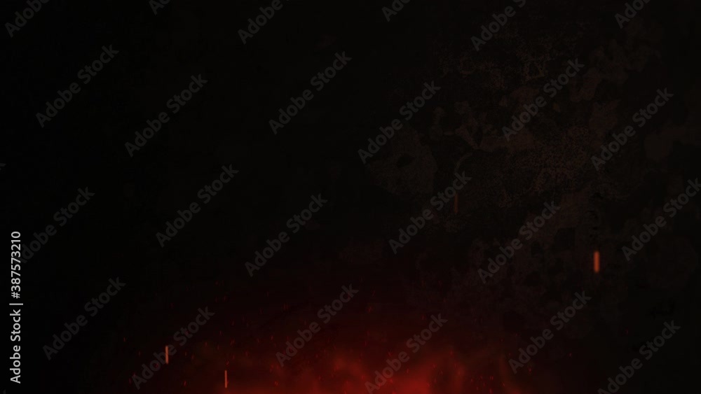 Burning hot bonfire fire sparks on a dark background. Cartoon fire Animation. Burning hot bonfire fire sparks on a dark background. Cartoon fire Animation.