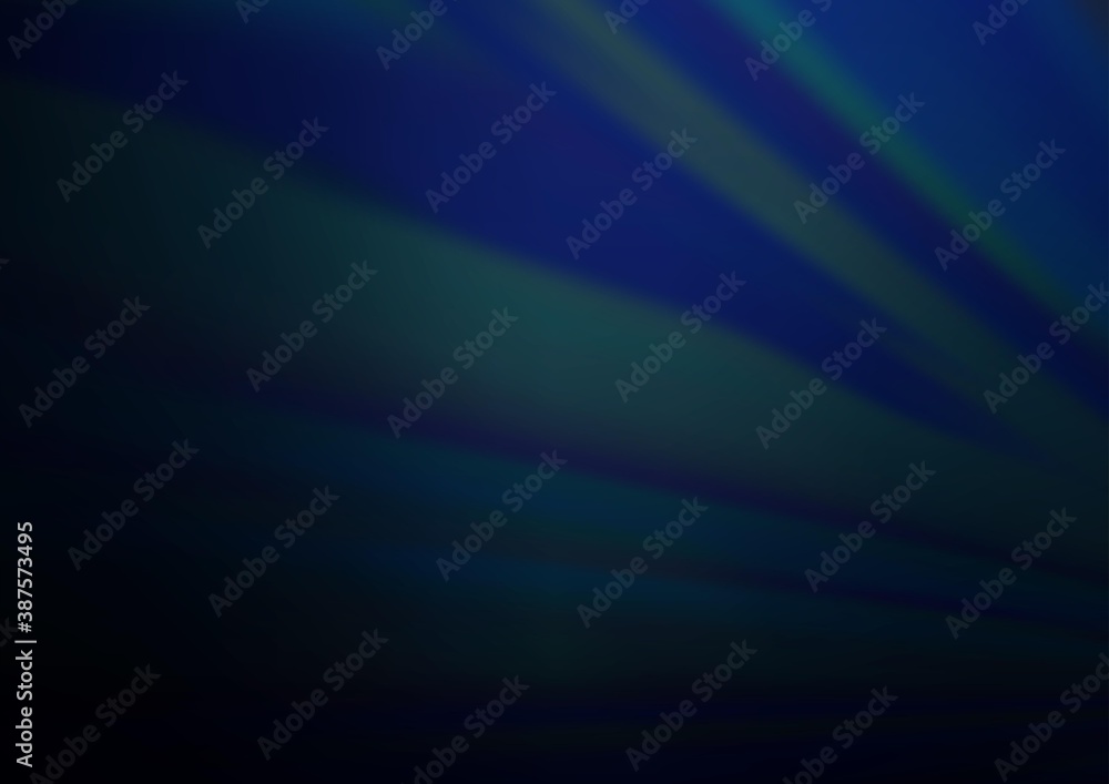 Fototapeta premium Dark BLUE vector texture with colored lines.