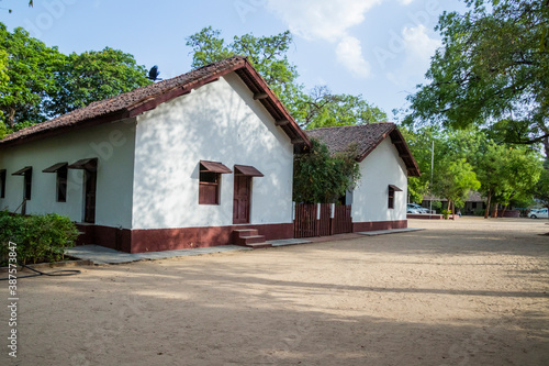 Schilderij op canvas Various views of the Sabarmati Ashram