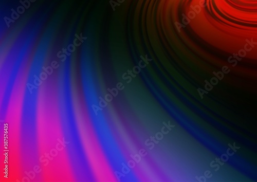 Dark Multicolor, Rainbow vector abstract bokeh pattern.