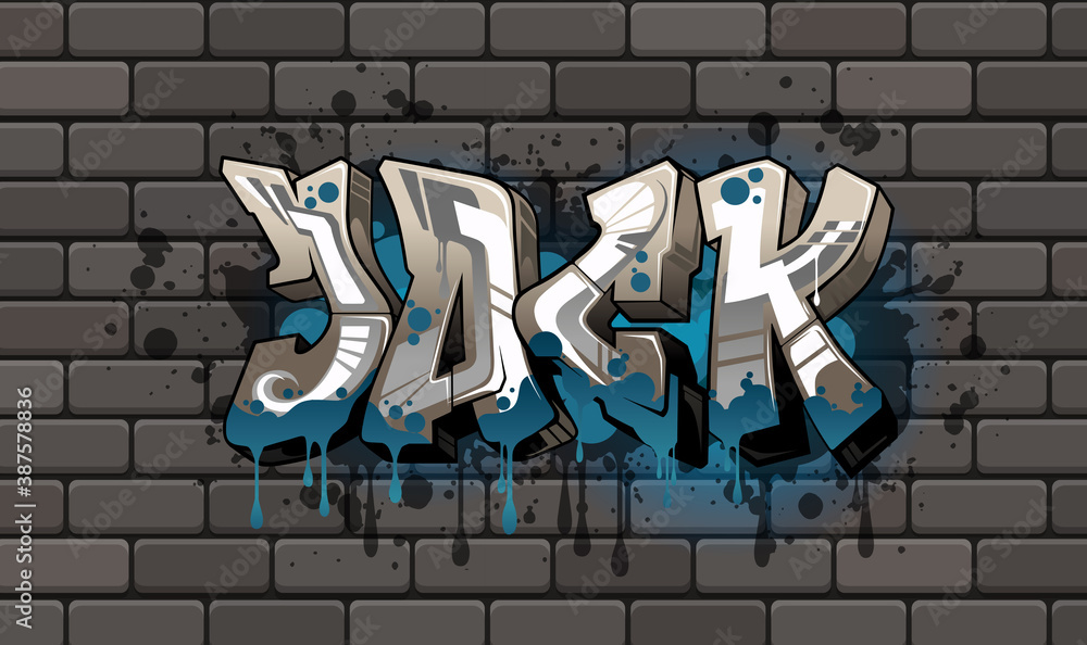 Jack Graffiti Name Design Stock Illustration Adobe Stock