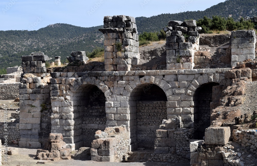 Ancient Roman Hamam of the ancient city of Kibyra  