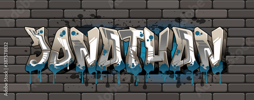 Jonathan Graffiti Name Design