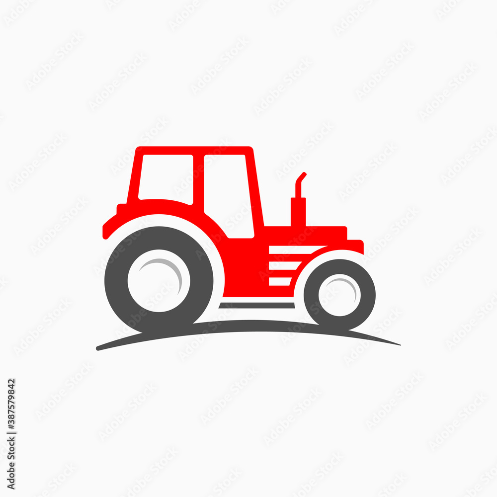 Tractor vector art logo Tractor vector art logo