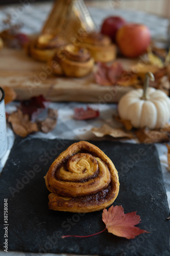 Cinnamon rolls breakfast