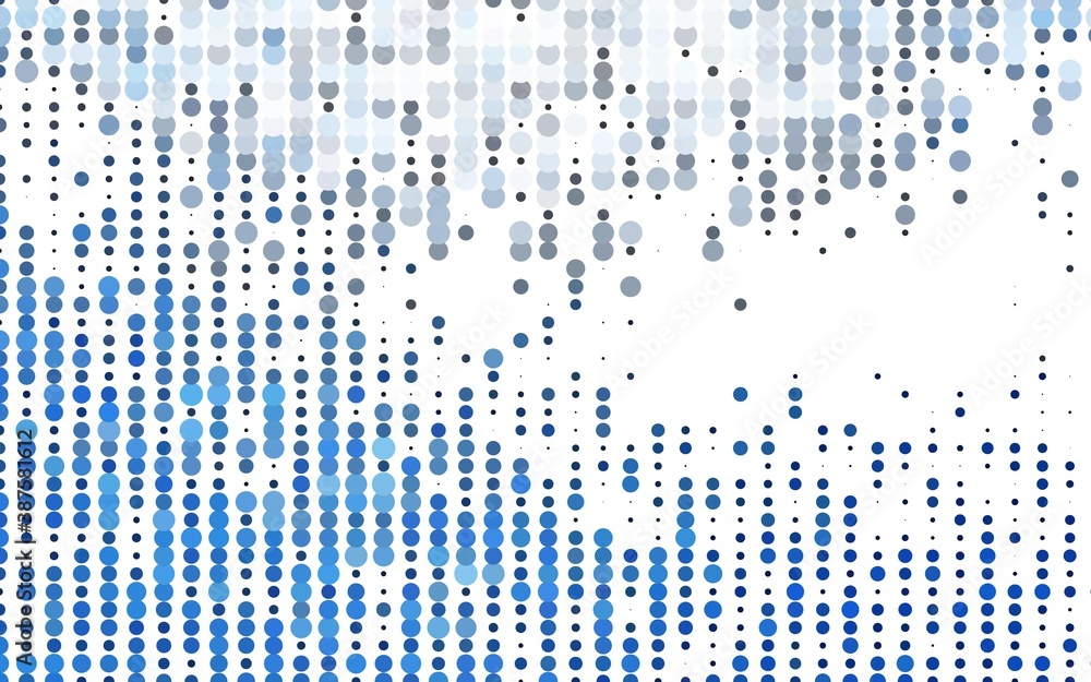 Light BLUE vector layout with circle shapes. Light BLUE vector layout with circle shapes.
